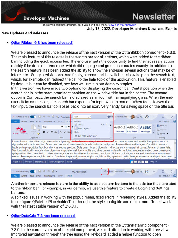 July 18, 2022. Developer Machines News