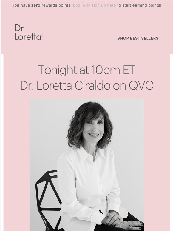 Dr. Loretta: Join Dr. Loretta live on QVC tonight! | Milled