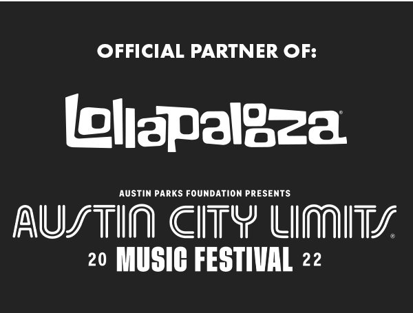 Official Partner Of: Lollapalooza. Austin Parks Foundation Presents Austin City Limits Music Festival 2022