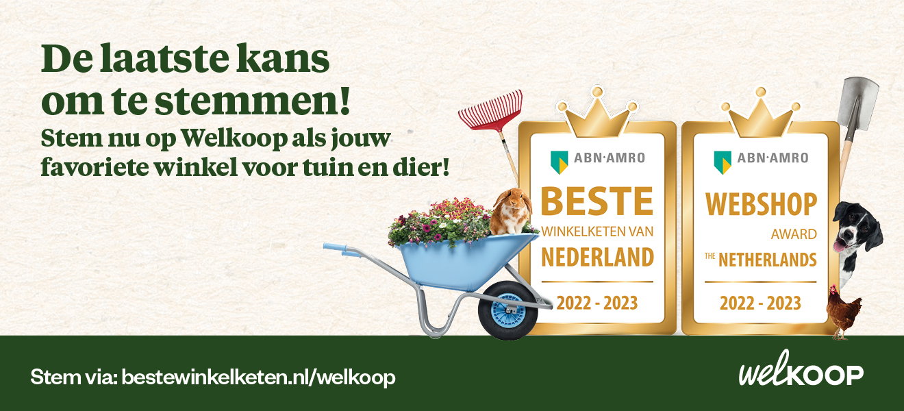 Stem nu op Welkoop als jouw favoriete winkel voor tuin en dier