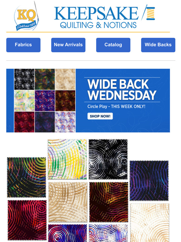Keepsake Quilting 🥳Wide Back Wednesday Double Feature! Milled