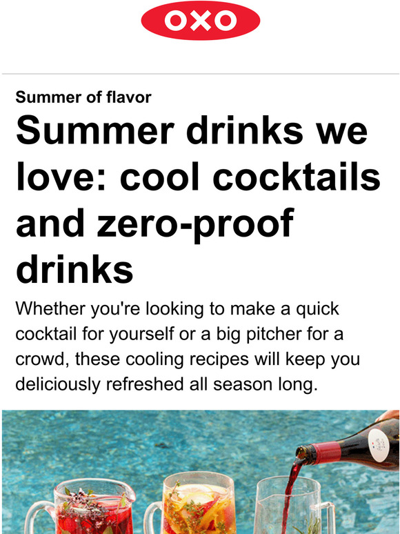 OXO Our favorite refreshing drinks for summer sipping Milled