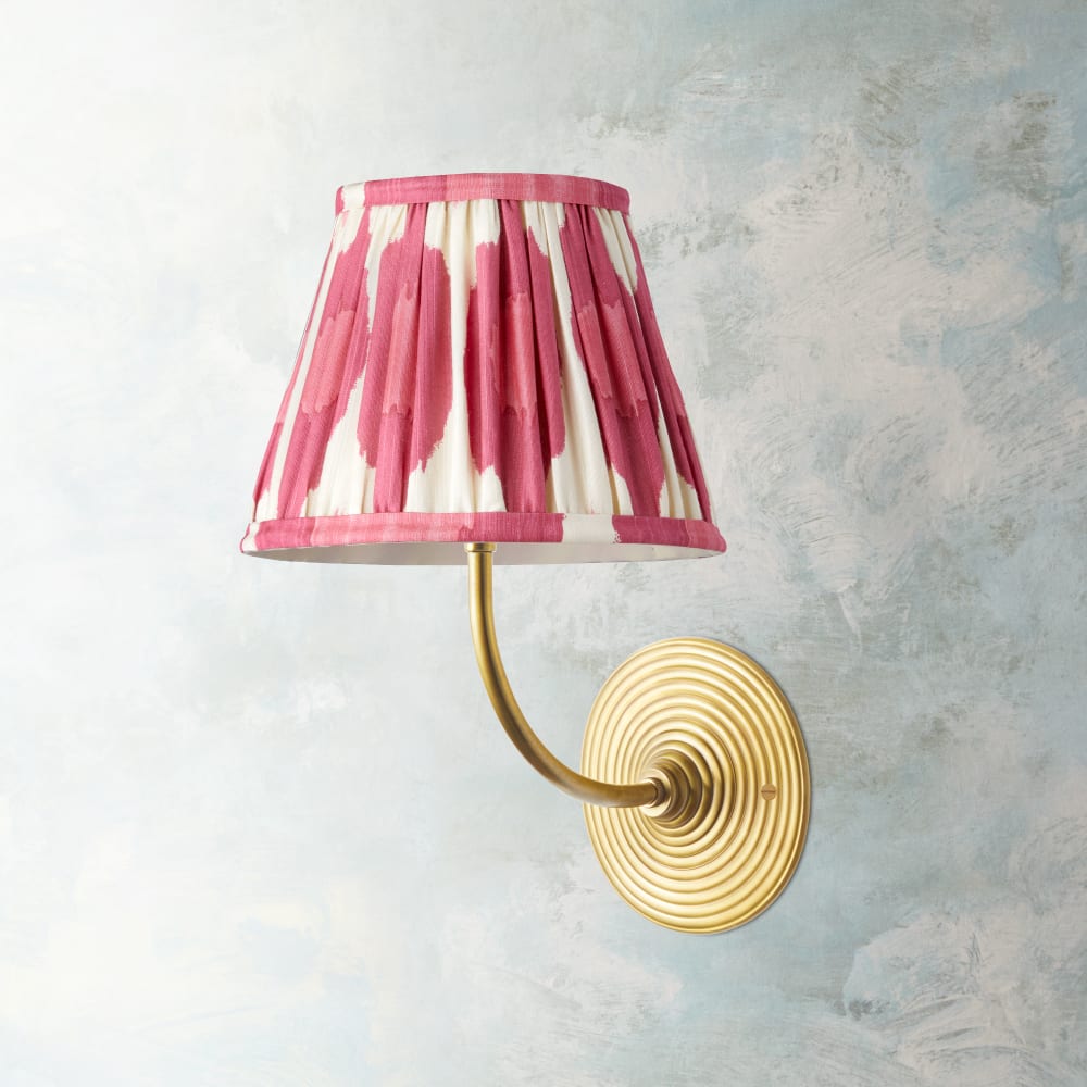 Ripple wall fitting in antique brass