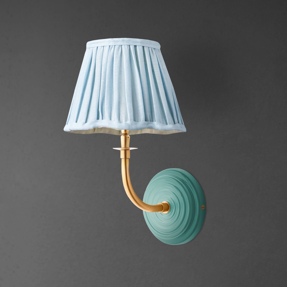 Pringle wall fitting in turquoise