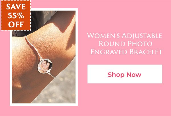 Women's Round Photo Bracelet