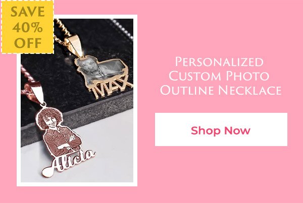 Outlined Photo Pendant