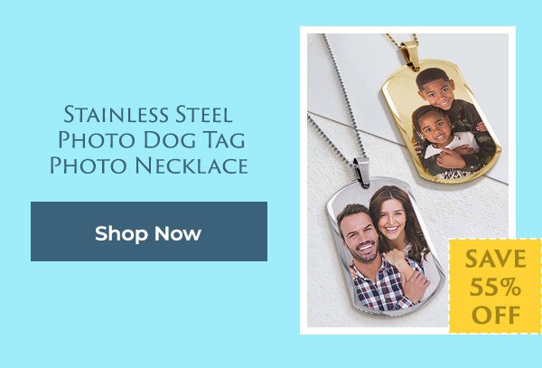 Stainless Steel Photo Dog Tags