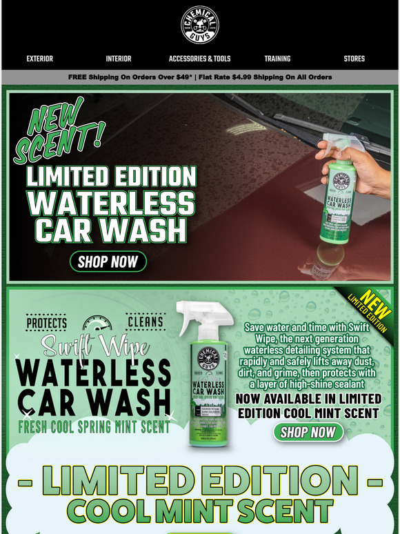 Chemical Guys New Scent Limited Edition Waterless Wash Milled