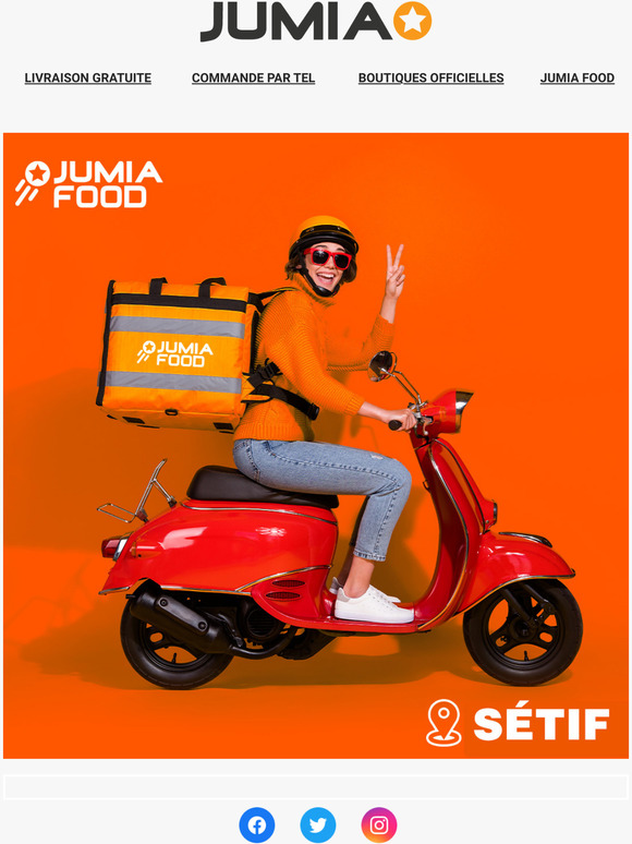 Jumia Algérie Jumia Food débarque à Sétif 📍 avec livraison gratuite