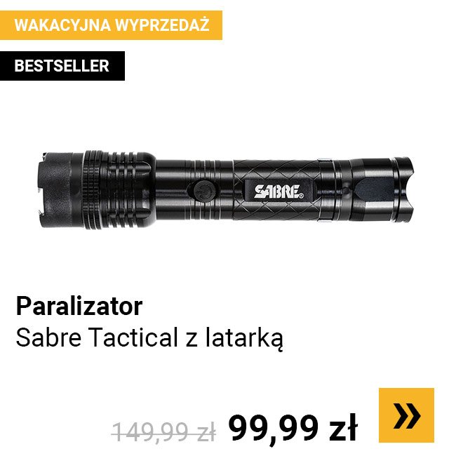 Paralizator Sabre Tactical z latarką