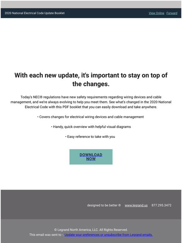 Changes in the 2020 NEC® for wiring devices and cable management