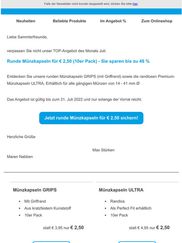 Nicht verpassen: Unser Monatsangebot Juli!