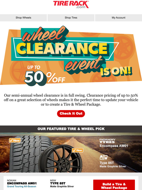 The Tire Rack Wheel Clearance is Back! Milled