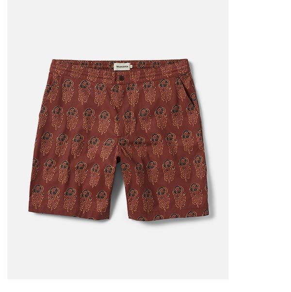 The Adventure Short in Rust Floral
