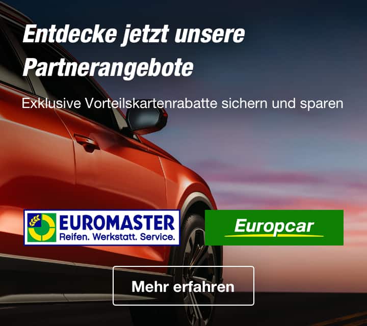 Entdecke jetzt unsere Partnerangebote. Exklusive Vorteilskartenrabatte sichern und sparen.