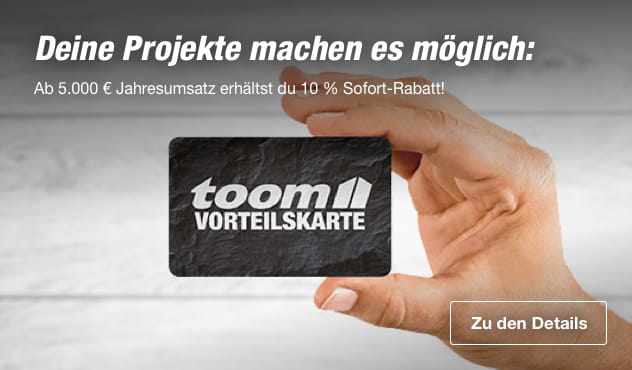 Deine Projekte machen es möglich: Ab 5.000 € Jahresumsatz erhälst du 10 % Sofort-Rabatt!