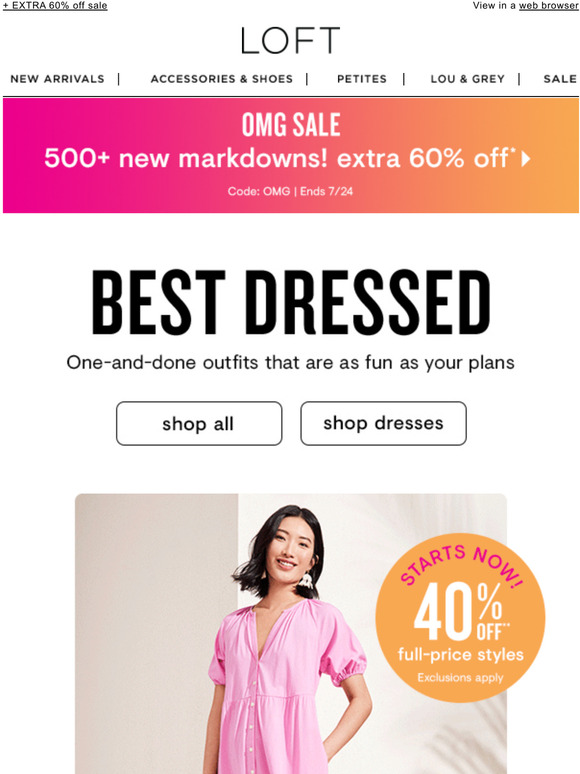 Loft Email Newsletters Shop Sales, Discounts, and Coupon Codes