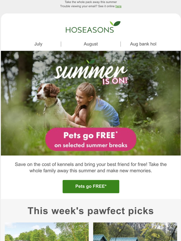 Book, pack and go! 🐾 Pets go FREE*