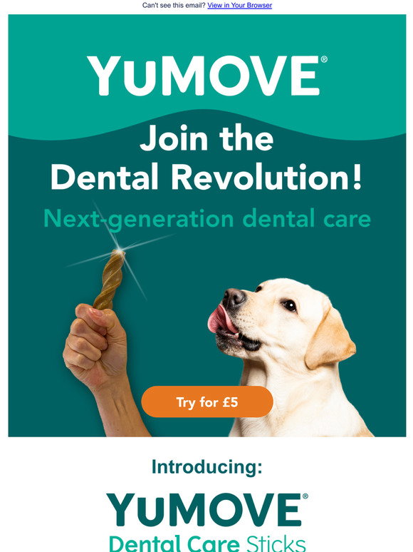 YuMOVE —, introducing our new Dental Care Sticks! 🦷 Milled