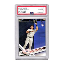 Aaron Judge (New York Yankees) 2017 Topps Baseball #287 Catching RC Rookie Card - PSA 10 GEM MINT

