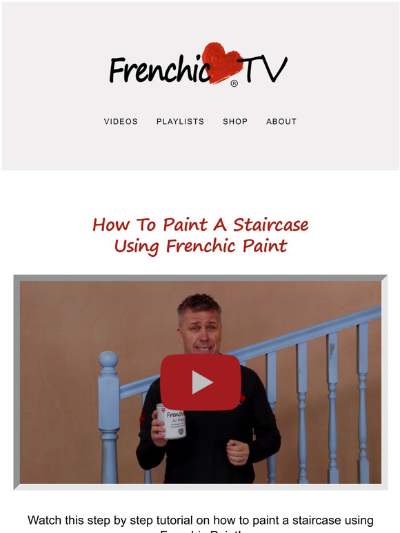 Frenchic Paint Step by step tutorial on how to paint a staircase! Milled