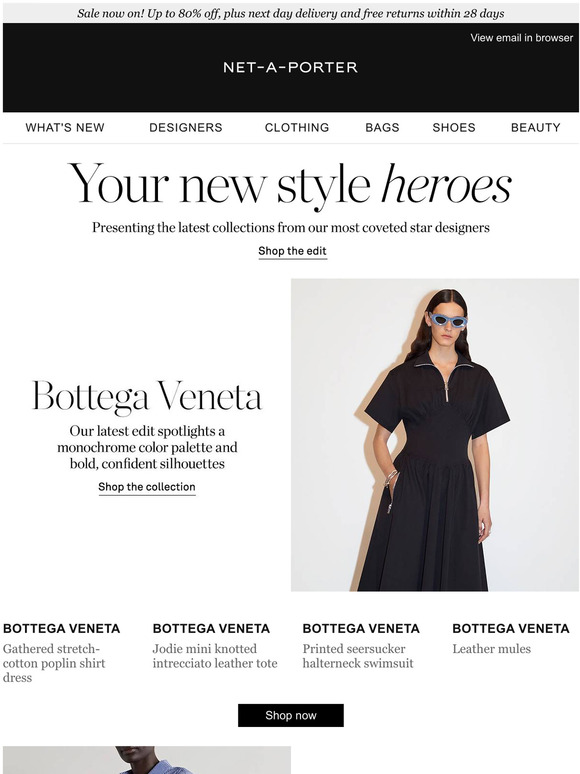 NetAPorter Email Newsletters Shop Sales, Discounts, and Coupon Codes