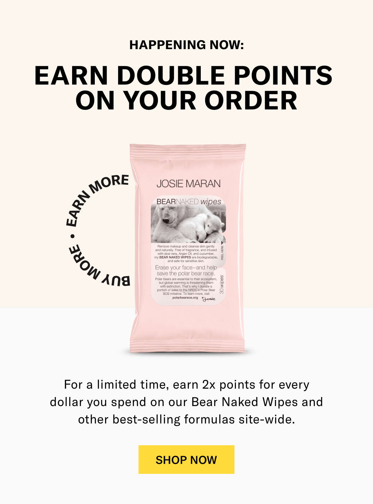 Josie Maran: Billie Eilish 💚s Bear Naked Wipes | Milled