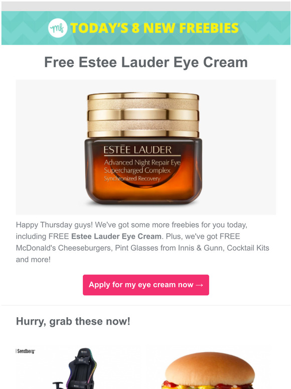Free Stuff World Free Estee Lauder Eye Cream Milled