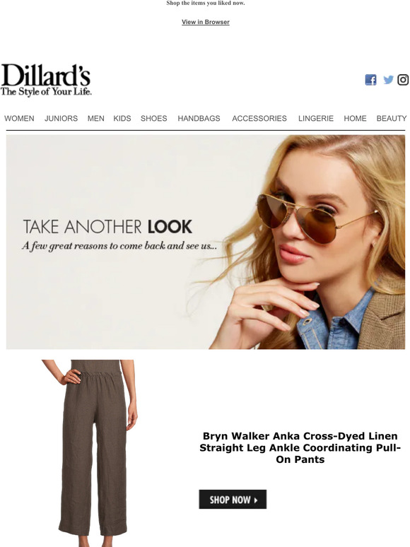 Dillards Take another look Milled