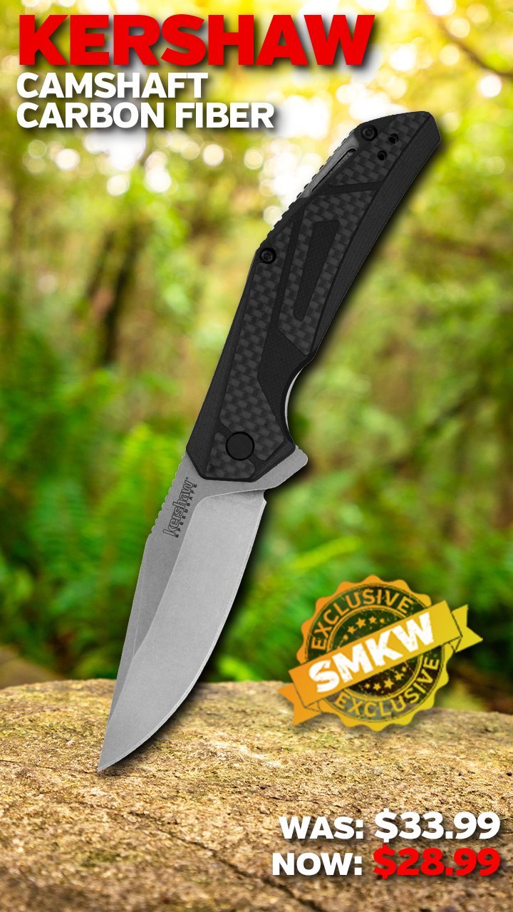 Kershaw Tumbler Folding Knife Red SMKW Exclusive - Smoky Mountain