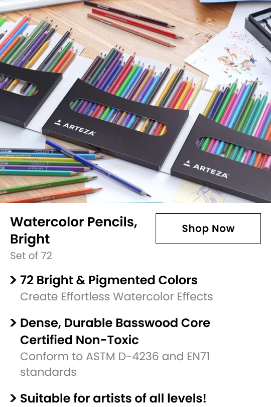 Arteza® Art Supplies Your Favorite Watercolor Pencils in NEW colors