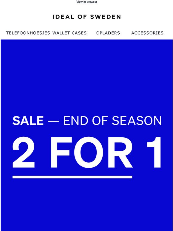 It's here: End of Season Sale