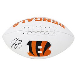 Joe Burrow Autographed Signed Cincinnati Bengals Logo White Panel Football Fanatics Authentic

