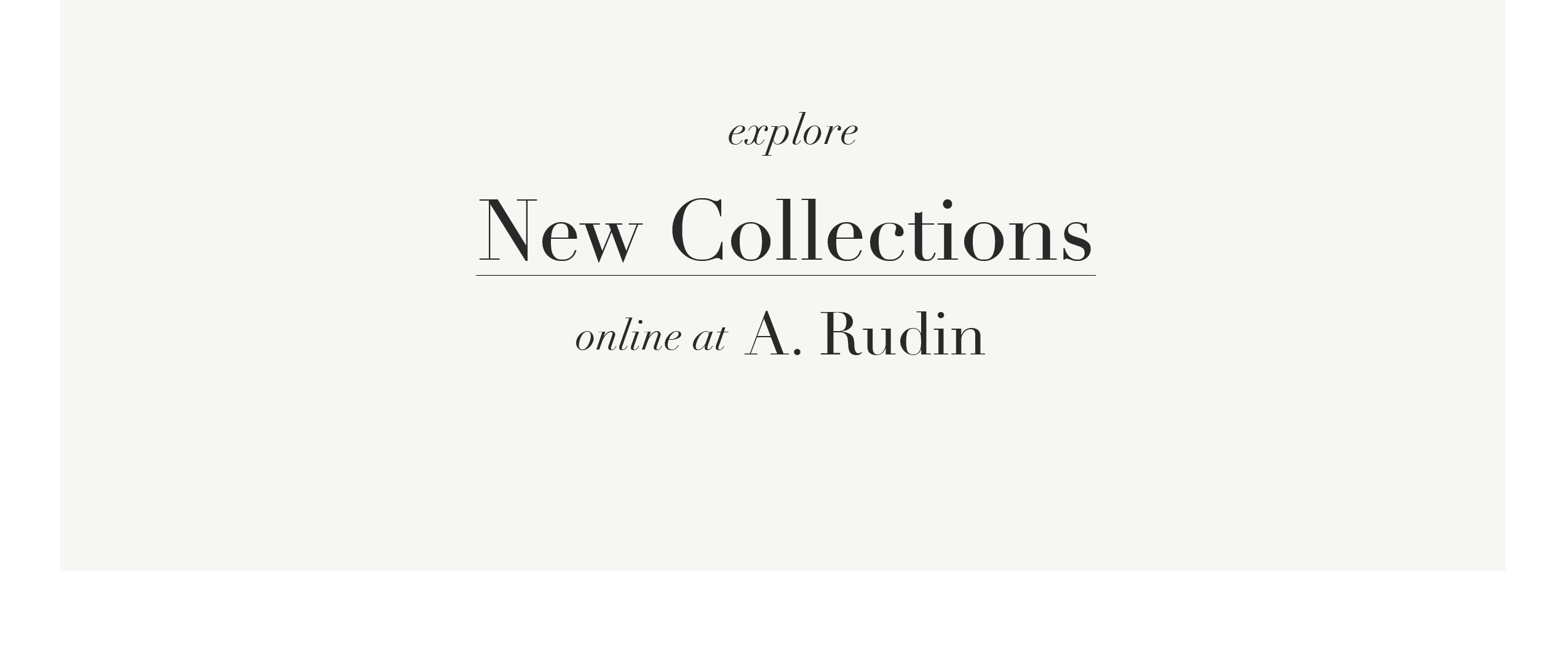 A. Rudin New Collections