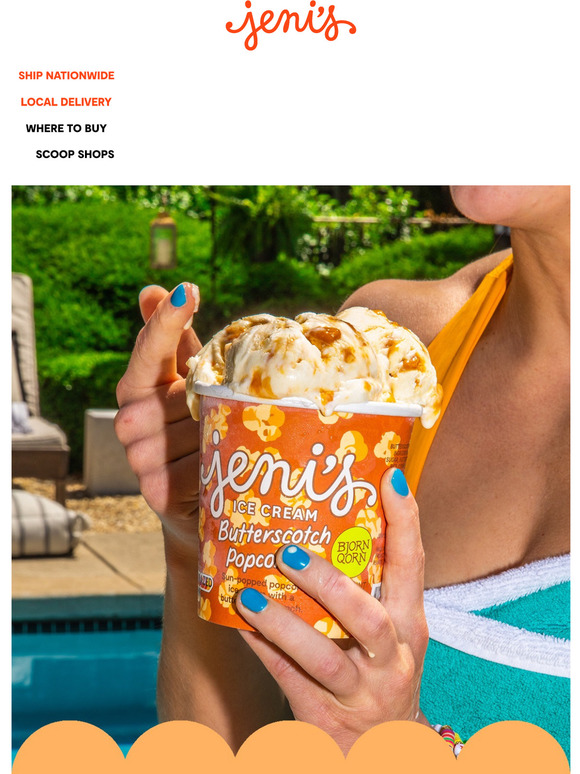 Jeni's Ice Creams Who wants popcorn? Butterscotch Popcorn is here