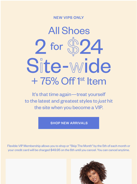 JustFab Email Newsletters Shop Sales, Discounts, and Coupon Codes