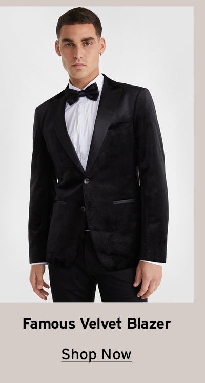 FAMOUS VELVET BLAZER