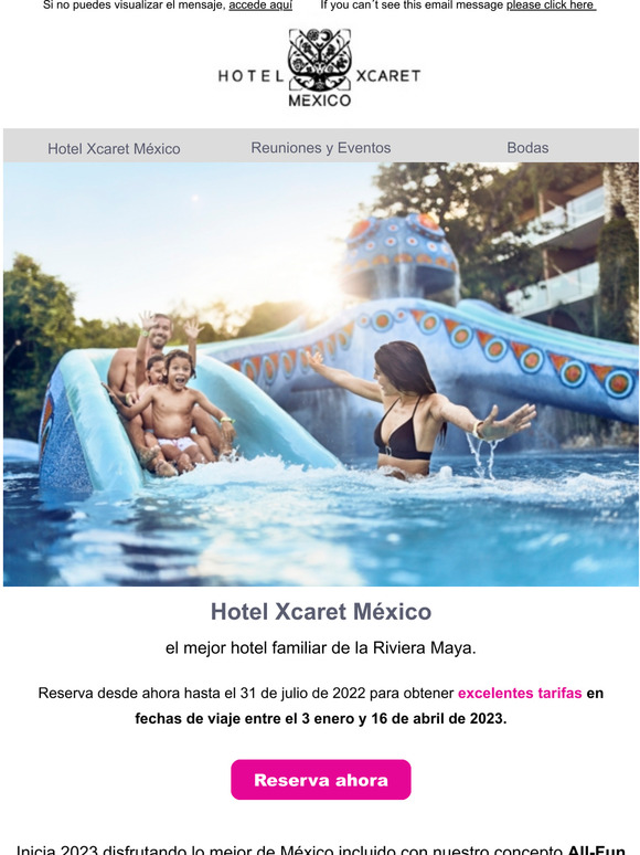 Inicia el 2023 con unas vacaciones All-Fun Inclusive® y obtén excelentes tarifas