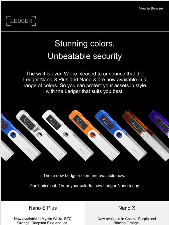 Ledger Introducing Ledger Nano X and S Plus Now In Your Favorite