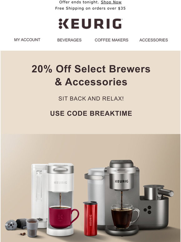 Keurig: 25% off sitewide on Fathers Day 