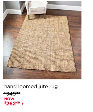 hand loomed jute rug