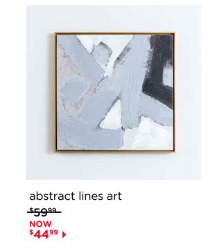 Gray Abstract Lines I Canvas Art Print