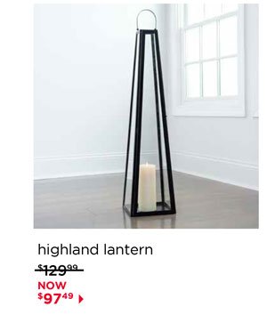 Black Metal Highlands Lantern