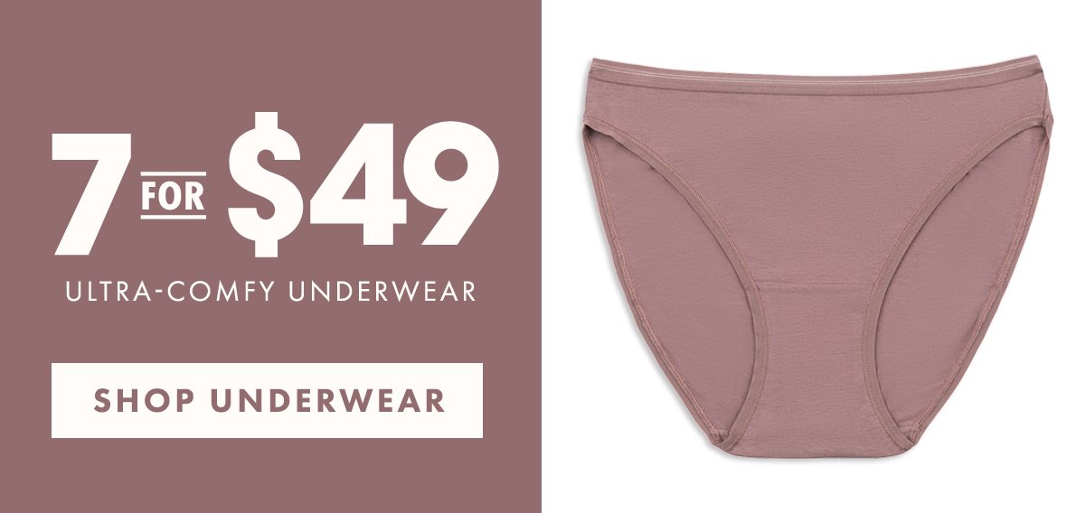 7 For $49 Ultra-Comfy Underwear