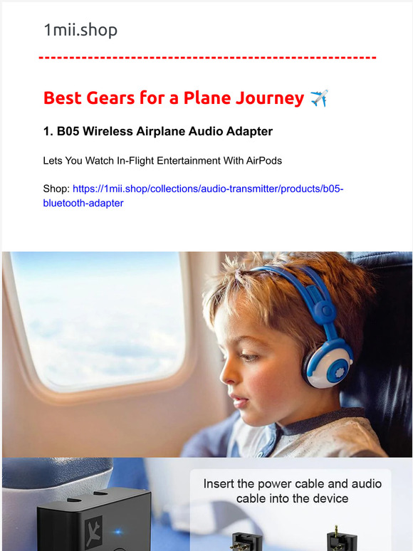 Summer vacation is coming!!!  Best Gears for a Plane Journey ✈️