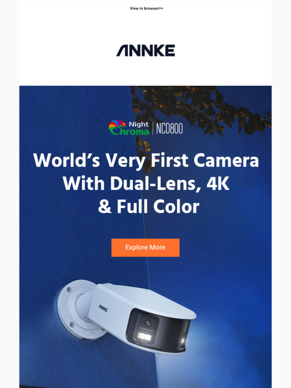 New Arrival Offer - 4K Panoramic PoE Dual Lens Camera 15% Off