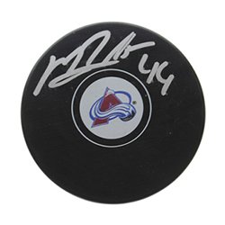 Mark Barberio Colorado Avalanche Autographed Signed Hockey Puck - JSA Authentic # V33761
