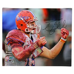 Tim Tebow Autographed Signed Florida Gators Stretched Muddy at FSU 24x20 Canvas - Certified Authentic
