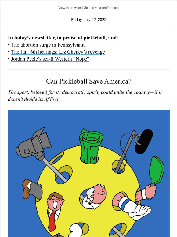 The New Yorker Can Pickleball Save America? Milled