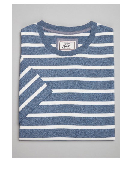 1905 Collection Tailored Fit Crew Neck Stripe T-Shirt